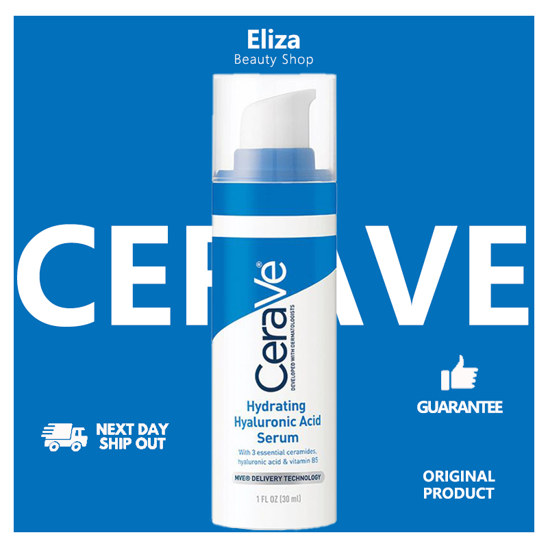 Cerave Hydrating Hyaluronic Acid Serum Vitamin B5,with 3 Essential