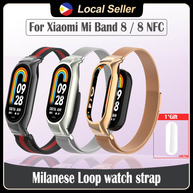 For Xiaomi Mi Band 8 Pro/7 Pro Milanese Watch Band Magnetic Metal Strap  Bracelet