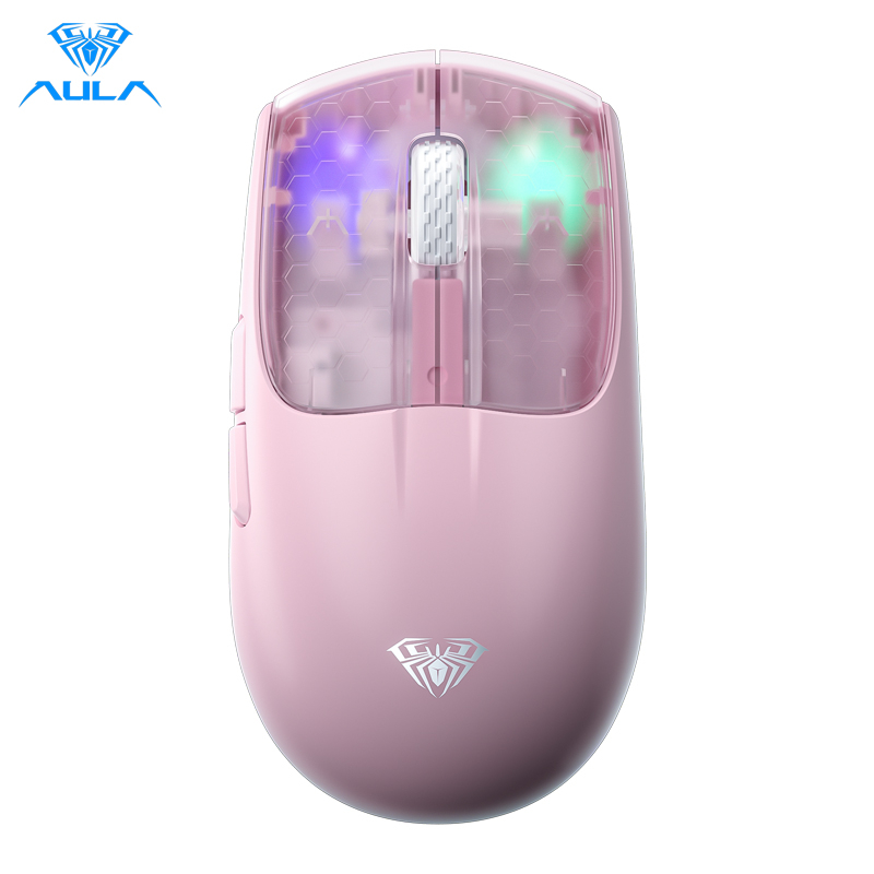 AULA SC560 Wireless Mouse E-sports Mouse Three-mode Connection Wired/2 ...