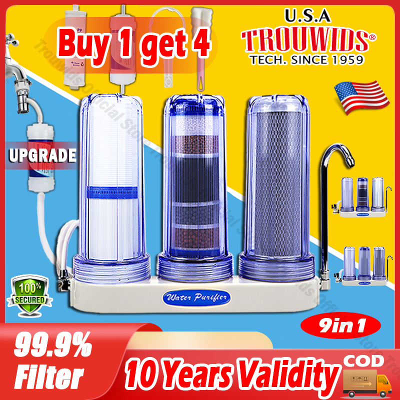 Water Filter Water Purifier Thicken 10 Inchs upgrade Alkaline Water Purifier filter faucet