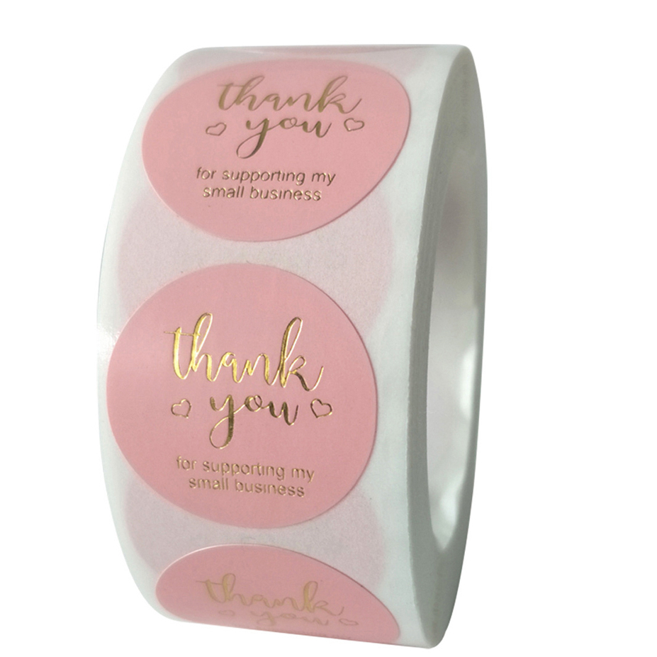 500pcs Thank You Stickers For Supporting My Small Business Seal Labels ...