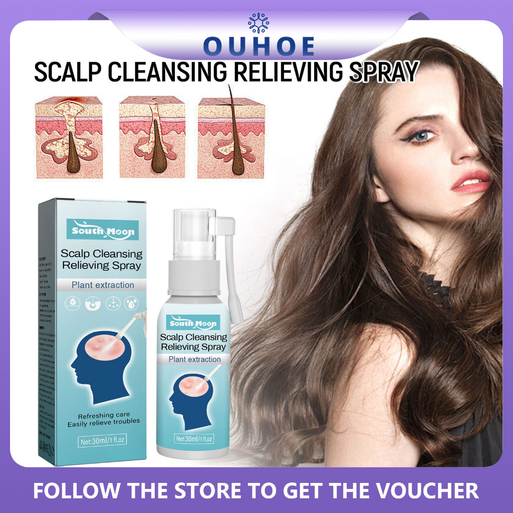 Scalp Cleansing Relievlng Spray Anti Dandruff Itching Essence Flaking Scalp Cleaning Seborrheic