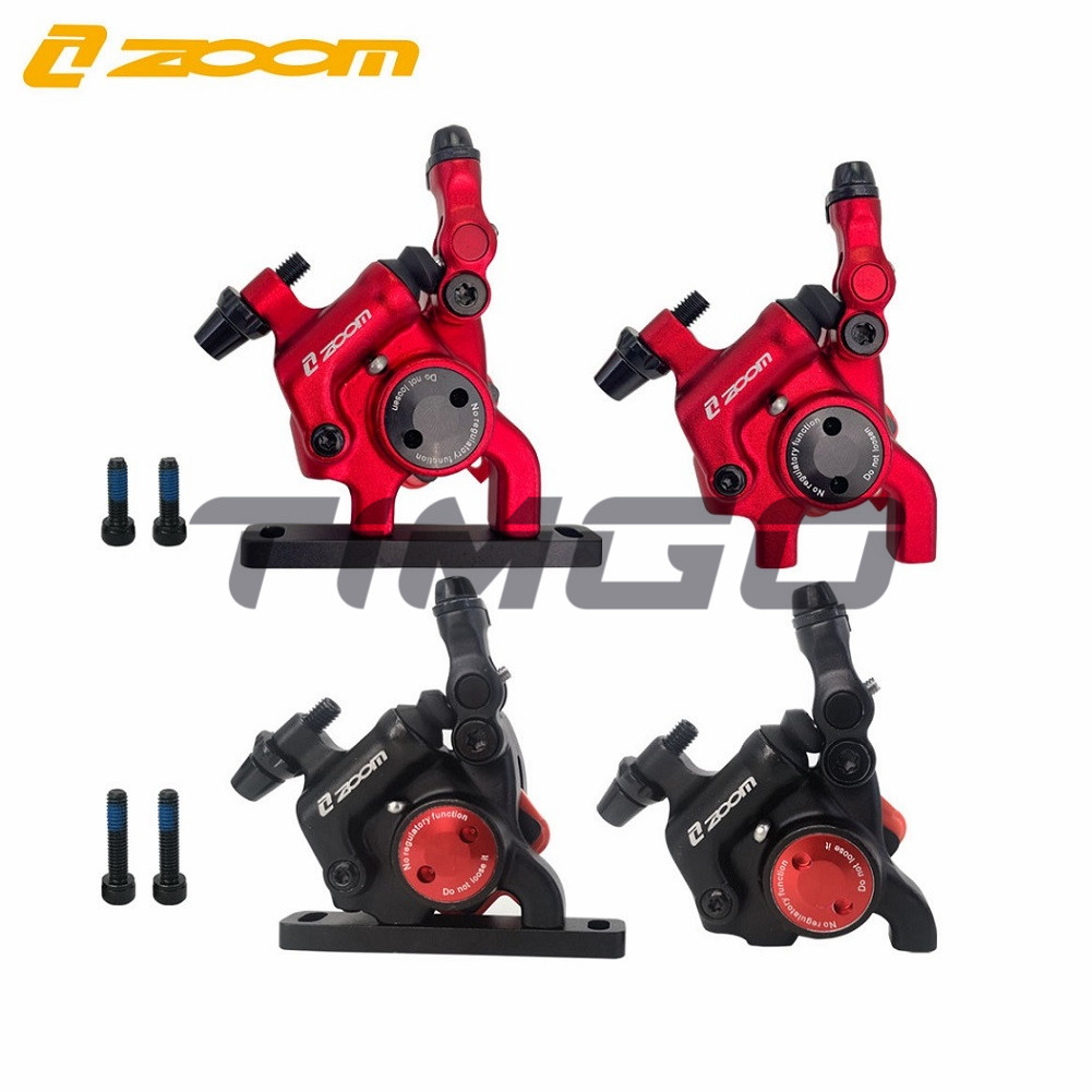 Zoom Road Gravel Bike Mechanical Line Pulling Hydraulic Disc Brakes Caliper Flat Mount Anodized