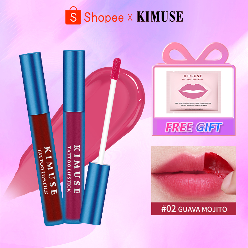 KIMUSE Peel Off Lip Stain Tattoo Lipstick Longlasting and Waterproof