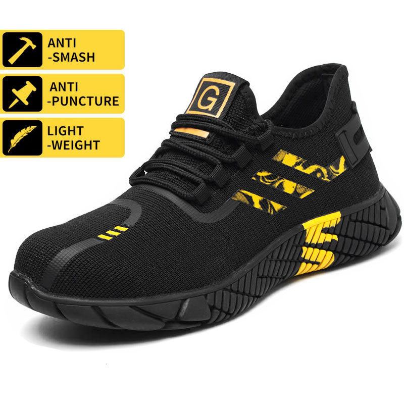 Ready Stock】Safety Shoes Steel toe for men women anti-slip Work