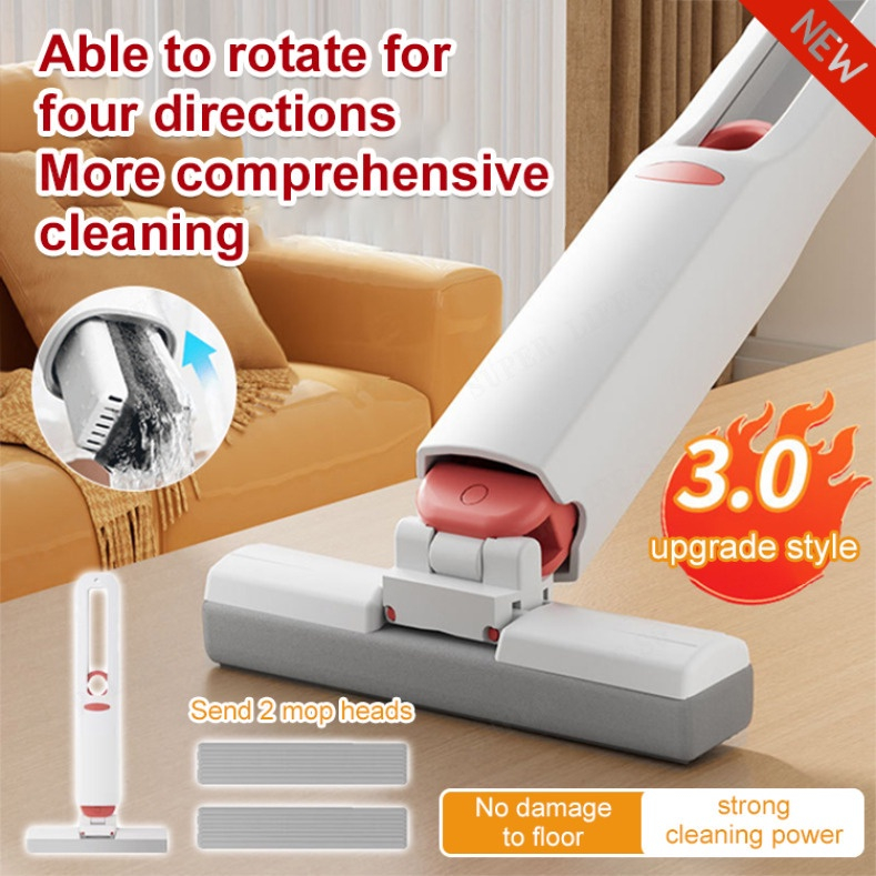 Bathroom Mop Mini Mop Sponge HandFree Desktop Portable Foldable Small