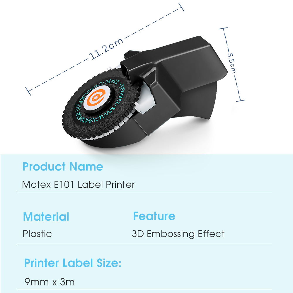 3D Embossing Label Maker Manual Labeling Machine P101 Similar as Motex ...