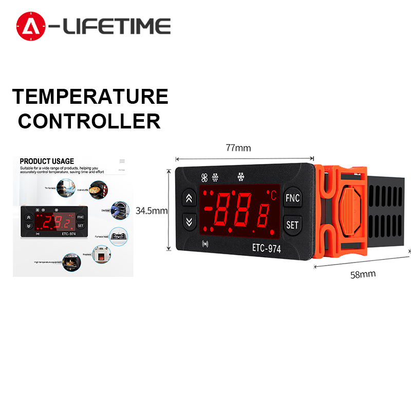 High Precision Mini Temperature Controller Refrigerator Thermostat