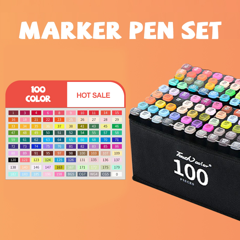 Hightune 24/60/80/100/120 Colors Alcohol Marker Art Marker Highlighter