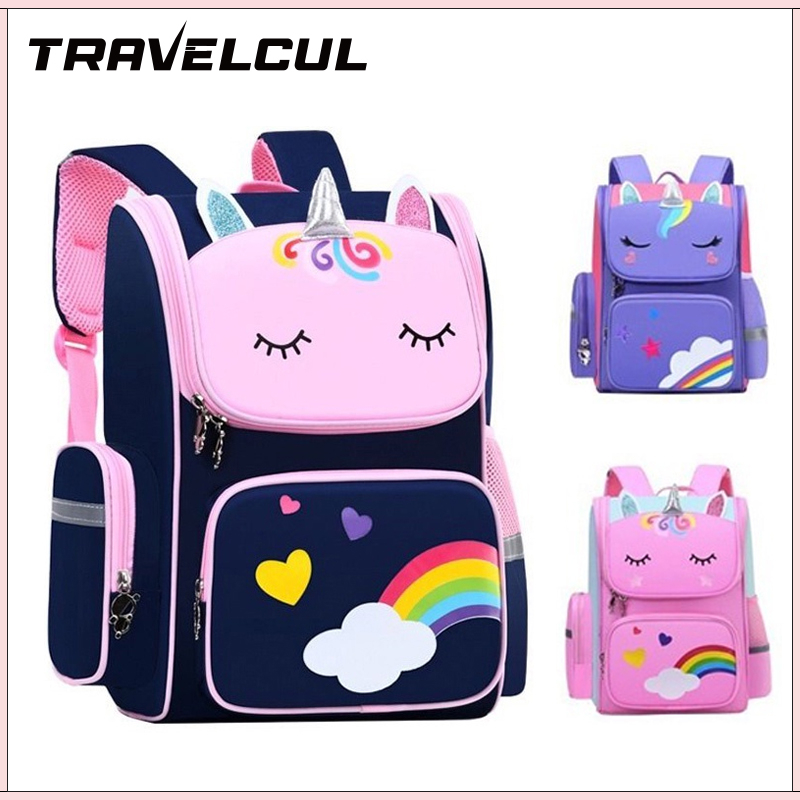 TRAVELCUL Unicorn School bag Backpack Bags For Kid Large Capacity
