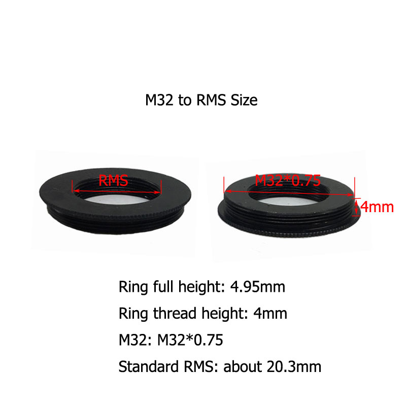 M32RMS objective adapter ring Microscope extension ring Shopee