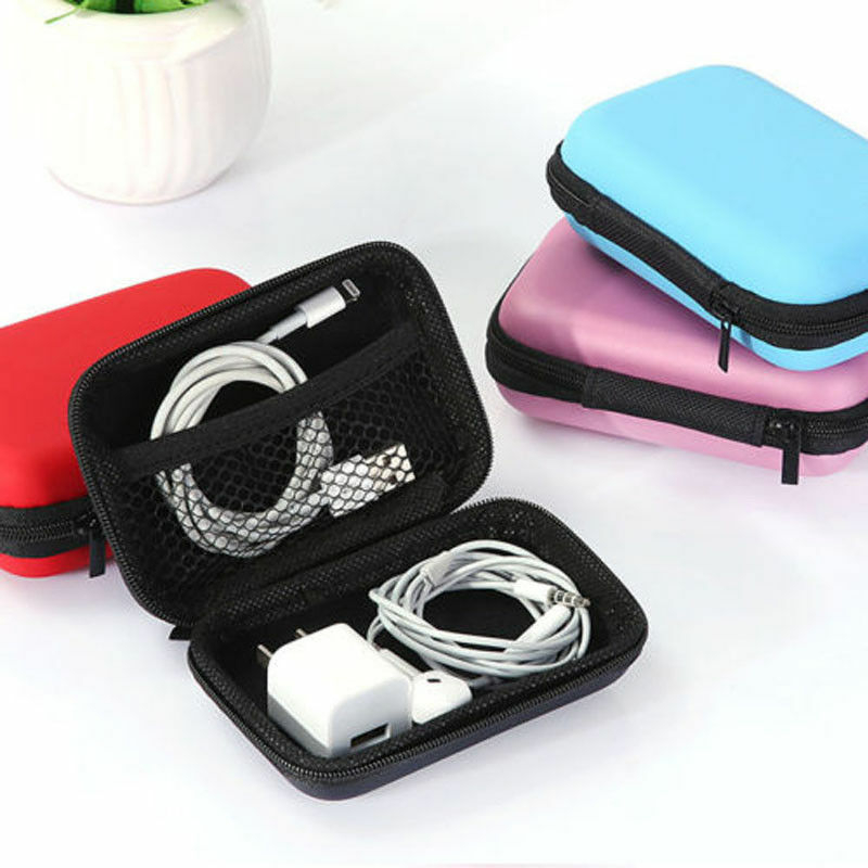 Earphone Coin Keys Charger Pouch Case USB Cable Coin Purse Storage Box ...
