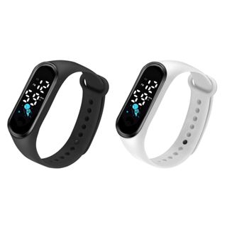 30M waterproof touch screen LED Watch White Light Fashion Student Couple  Leisure Electronic Watch men's and women's sports christmas gift