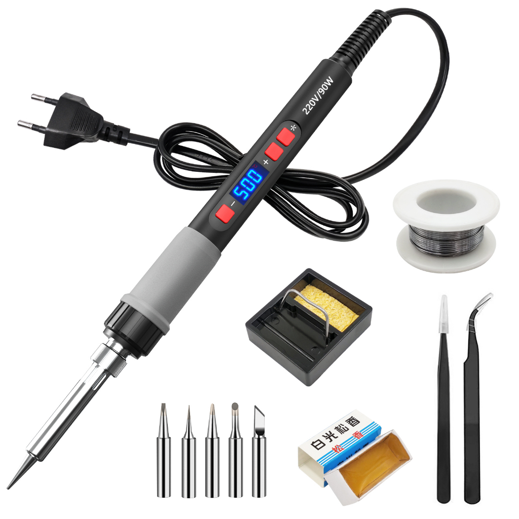 Soldering Iron Kit, ILIBILIB 90W LCD Digital Display Adjustable