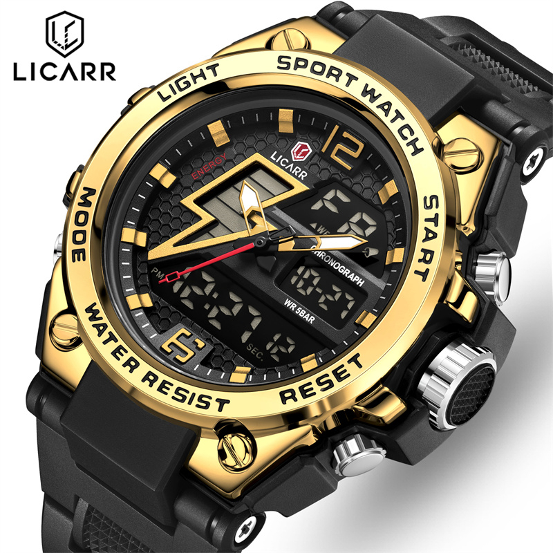 Mens watch with alarm and light deals
