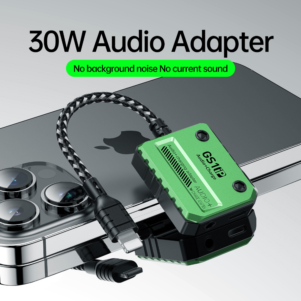 Below IOS18 PLEXTONE GS1 IP 30W Audio Adapter Fast Charging No Noise No ...