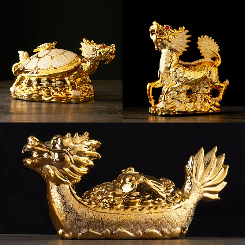 Office Desk Statues Home Decor Figurines Sculptures Center Table ...