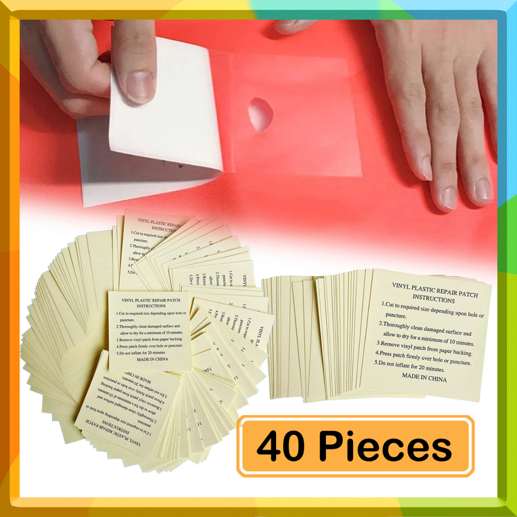 40Pcs Inflatable Pool Repair Patch Repair Kits for Air Mattress