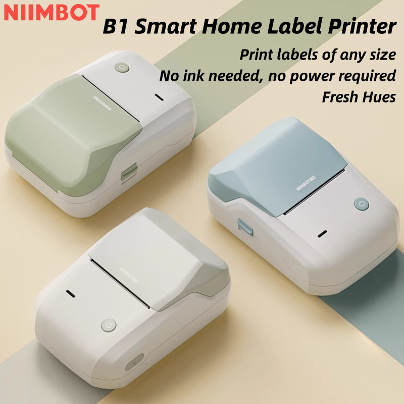 Niimbot B1 Label Printer Portable Handheld Thermal Printer Mini Barcode ...
