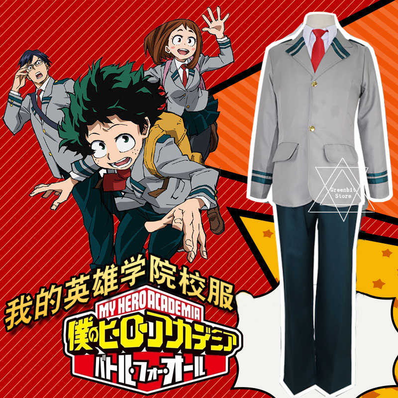 Full Set Men Boys My Hero Academia Midoriya Izuku Costume Uniforms 