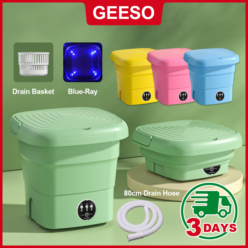 GEESO Mini Washing Machine Portable Foldable Folding Travel Laundry ...