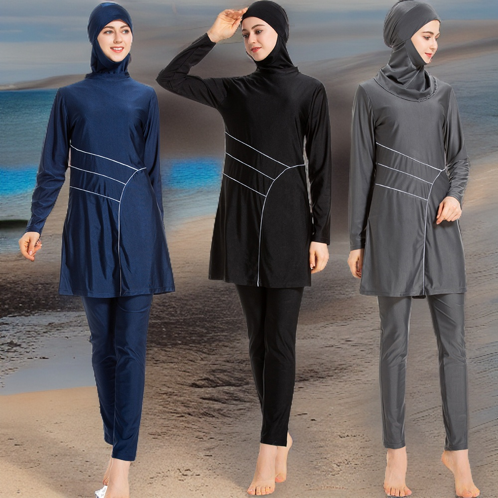 [U ENERGETIC] Conservative Swimsuit Women Muslim Swimming Attire Full