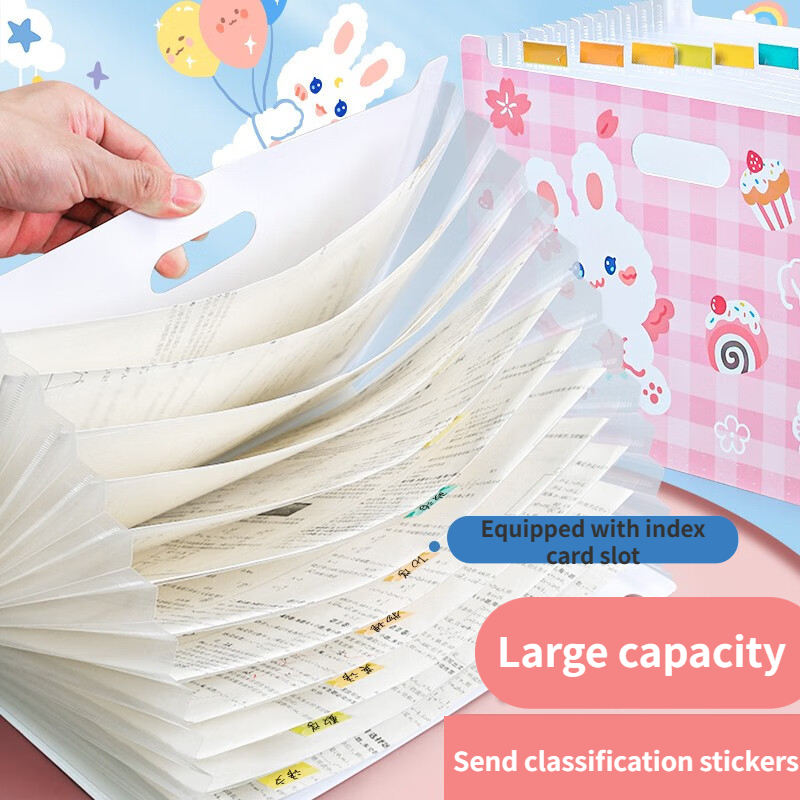 13 layer Retractable Organ Bag Multi Level Folder File Organization ...