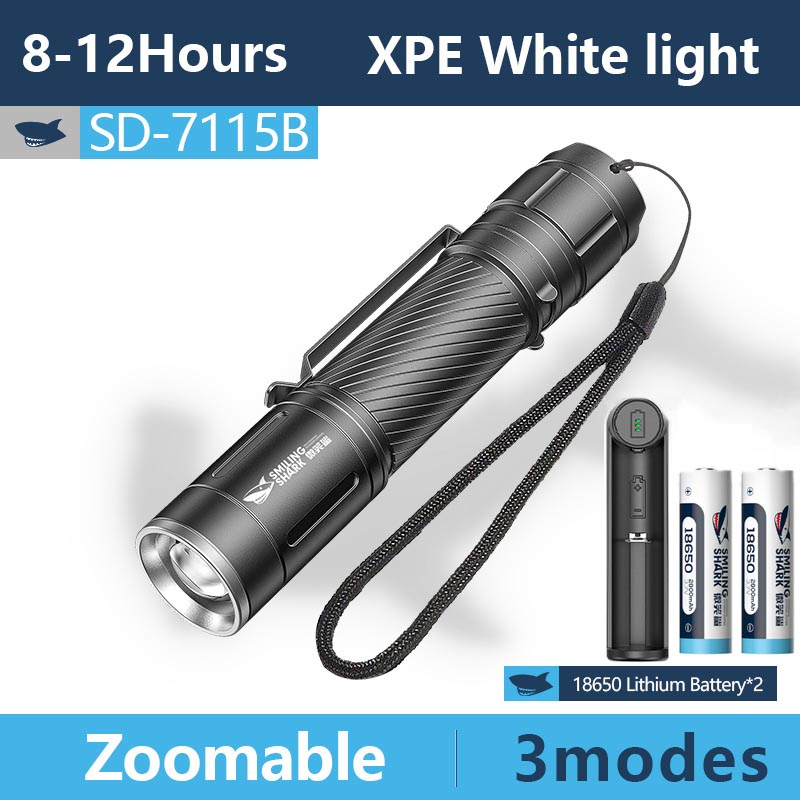 SmilingShark SD7115 LED Torch Light Super Bright XPE Portable 