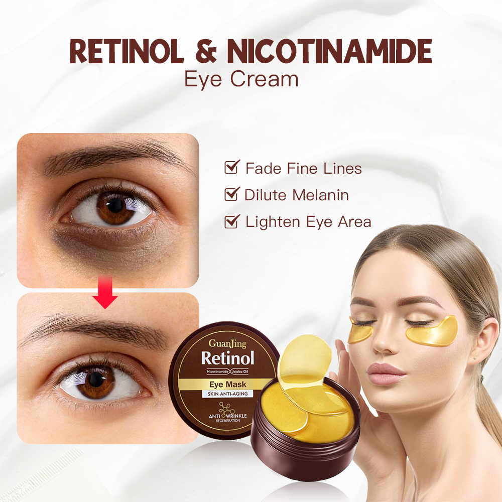Guanjing Retinol Eye Mask Nicotinamide Anti Aging improve dark circles ...