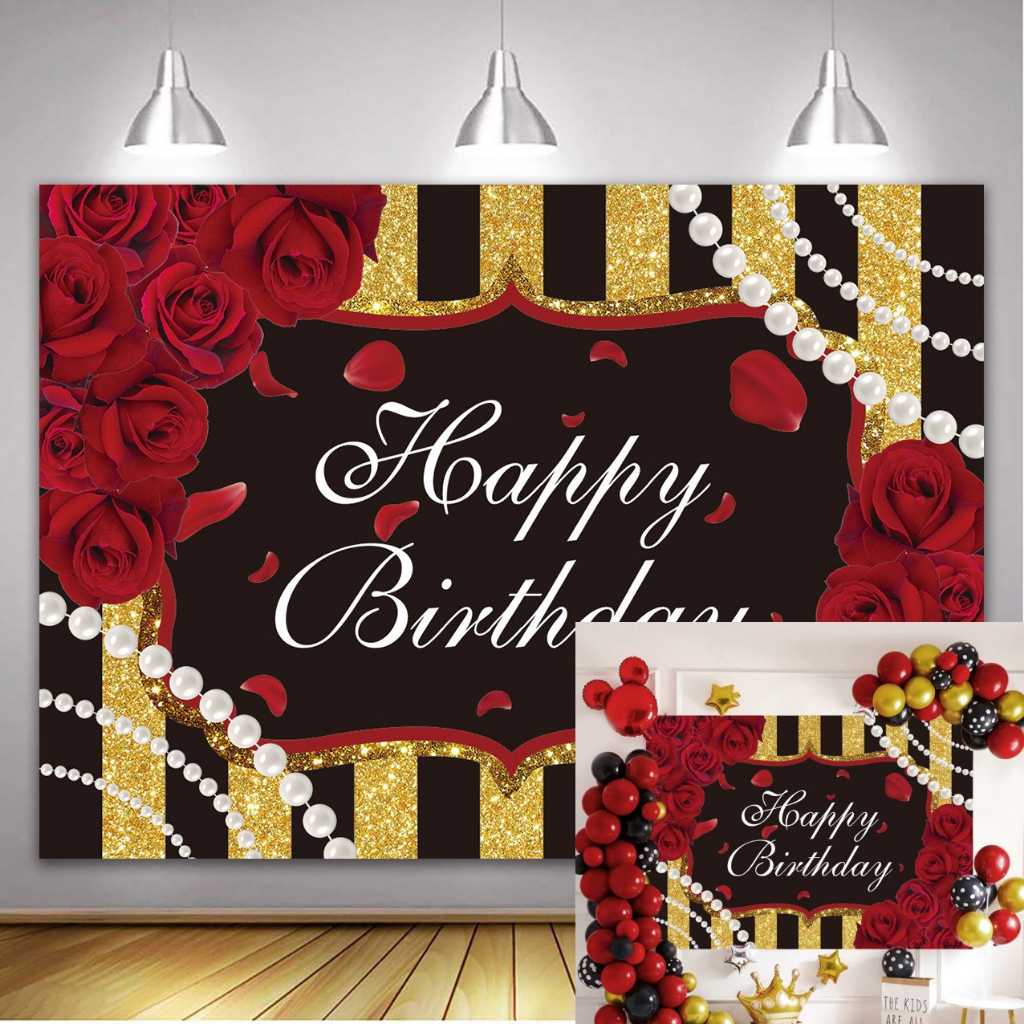 Shop red and black birthday decorations for Sale on Shopee Philippines