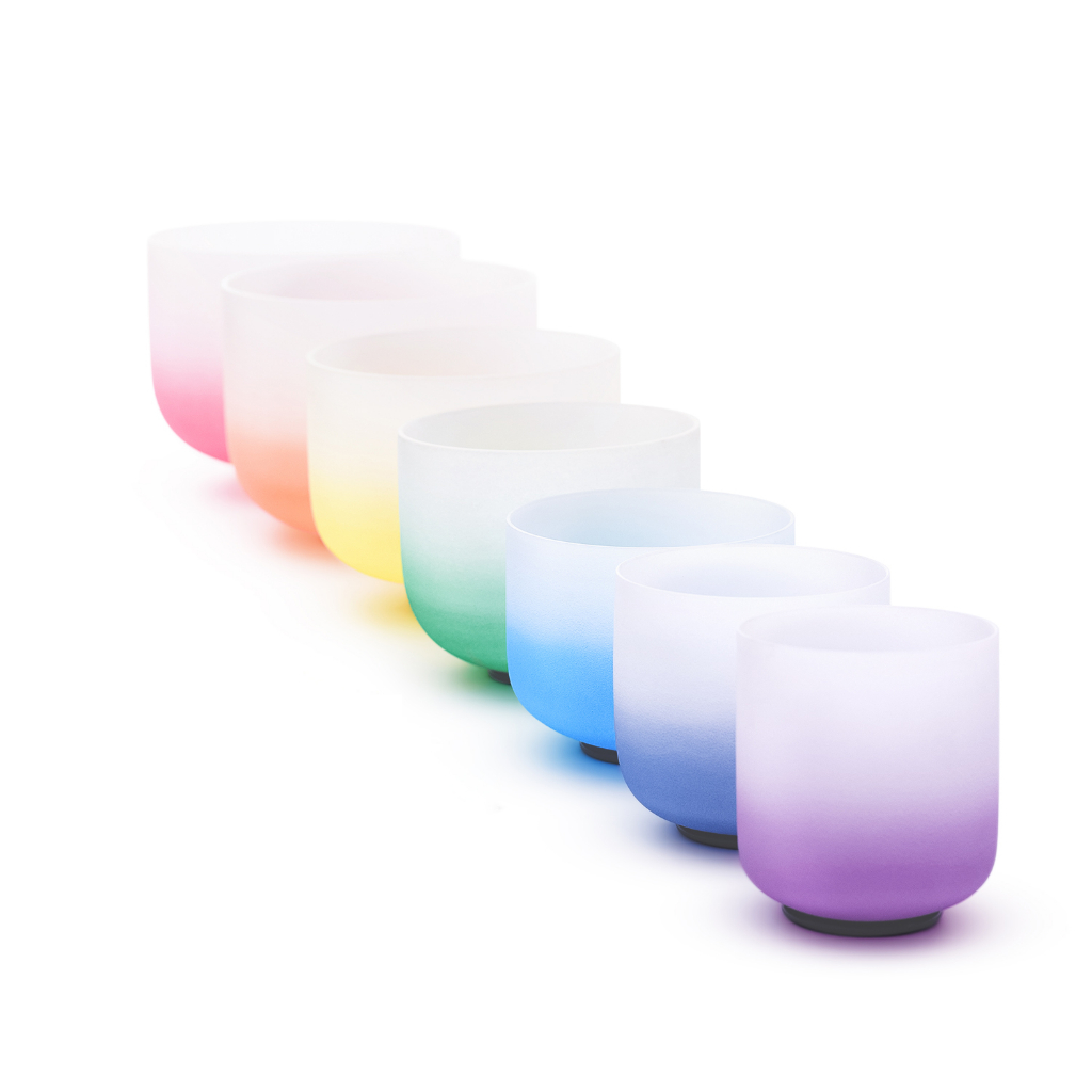 KOShobby 8 Inch 440HZ 432HZ Frosted Quartz Crystal Singing Chakra Bowl ...