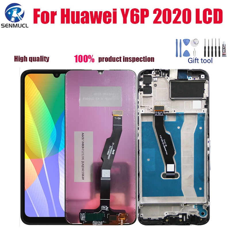 Écran LCD + Vitre Tactile Complet Pour Huawei Y6P 2020 - 6,3 Pouces - Monté Sur Châssis Violet