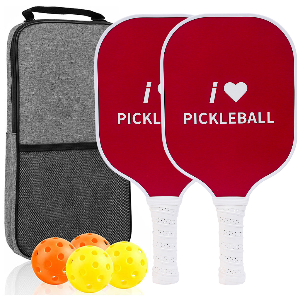 Pickleball Paddles, USAPA Approved Fiberglass Surface Pickleball Set