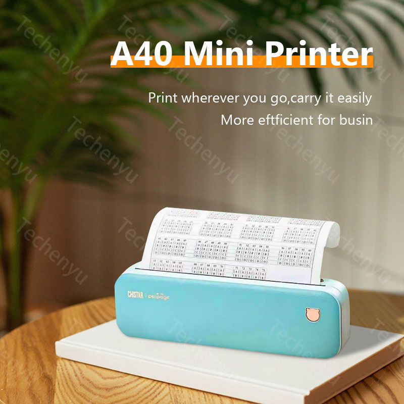 PeriPage A40 Mini Portable Thermal Printer For Mobile Photo Pocket
