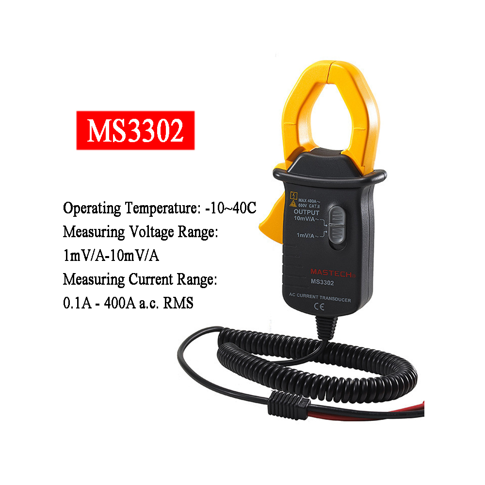 ZumTek MASTECH MS3302 Clamp Meter Transducer True RMS Digital ...