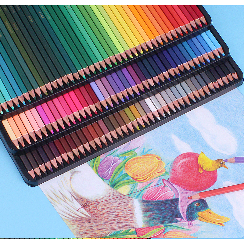 Brutfuner NEW 72/120Colors Oily Color Pencils Square Trendy Pastel