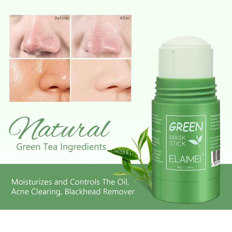 Green Tea Mask Stick Oil Control Anti Pimple Remove Blackhead