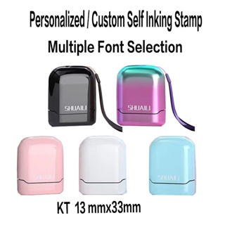 Round Self Inking Stamp Personalized