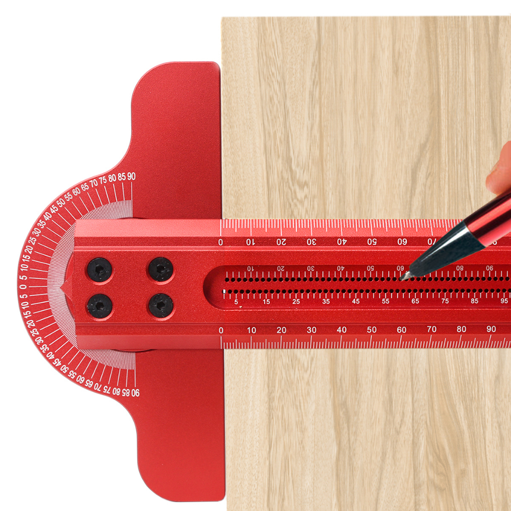 Woodworking Edge Angle Ruler 300/500mm Home Decoration Ruler Adjustable ...