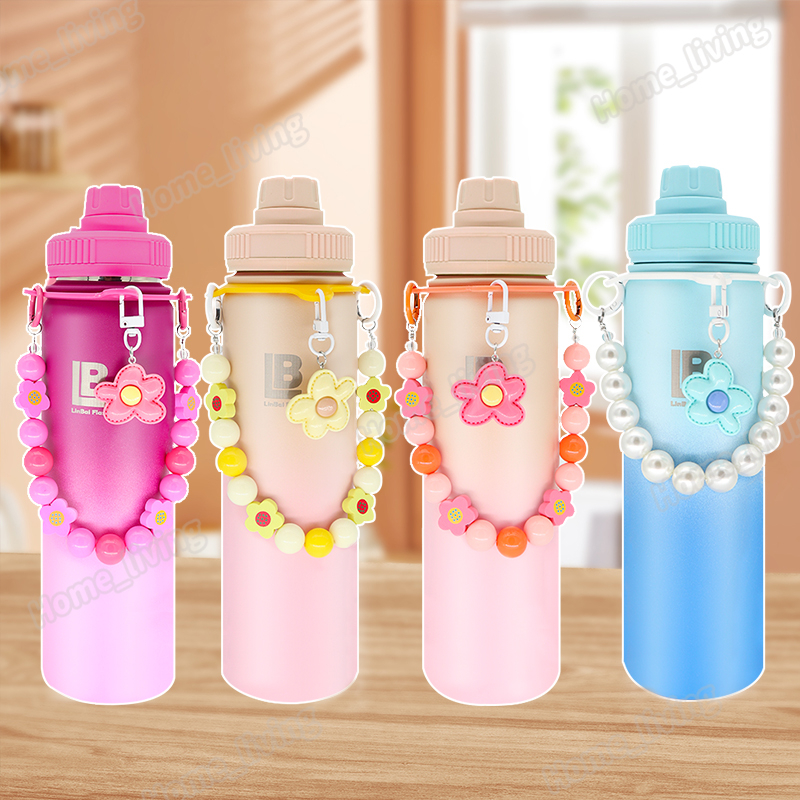 Product image LinBai Flask 22oz 32oz Pearl Handle Rope Tumbler Accessories Water Bottle Rope Paracord Holder 3