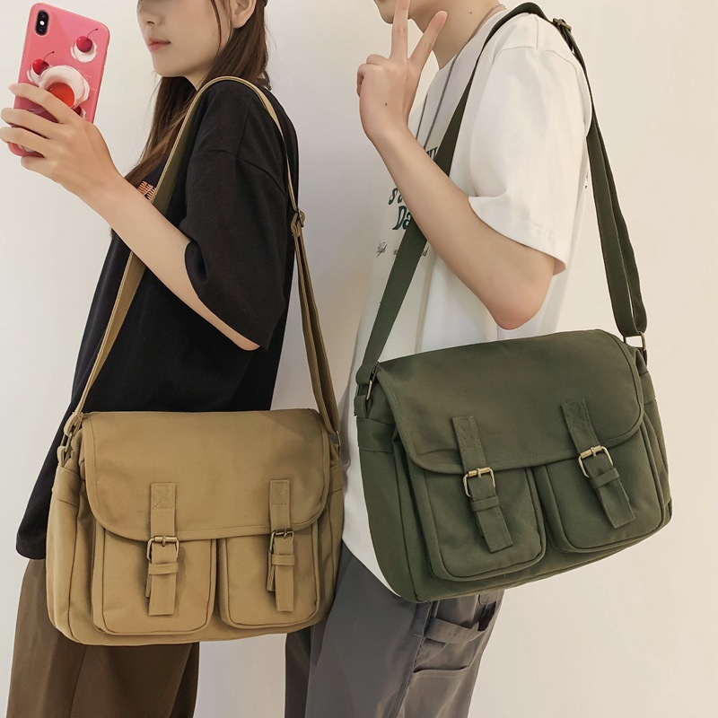 New Japanese INS Student Shoulder Bag Men's and Women's Large Capacity