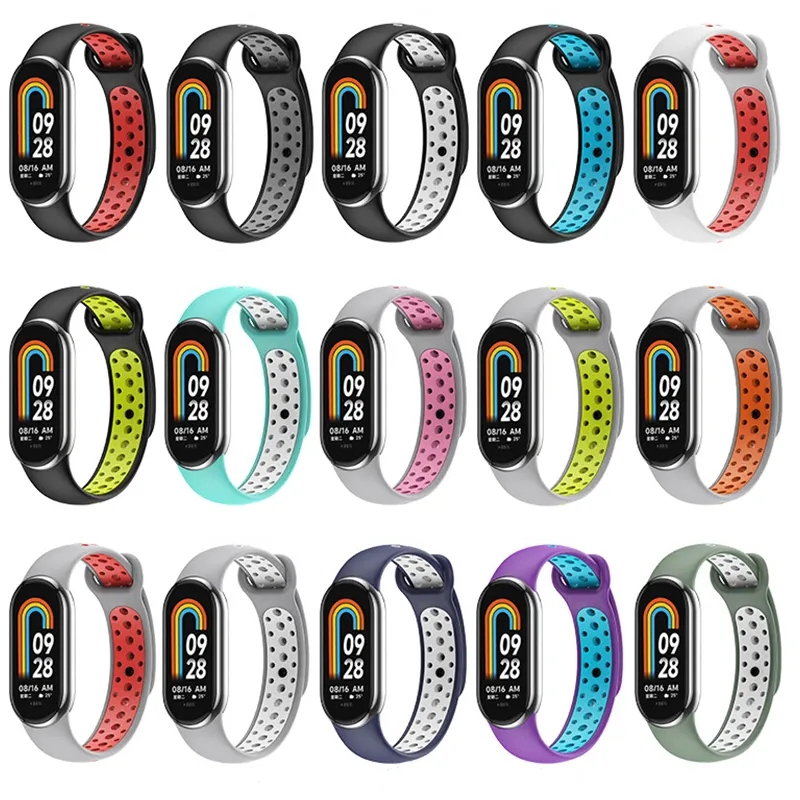 Smart Bracelet for Xiaomi Mi Band8 7 6 Silicone Strap Wriststrap for