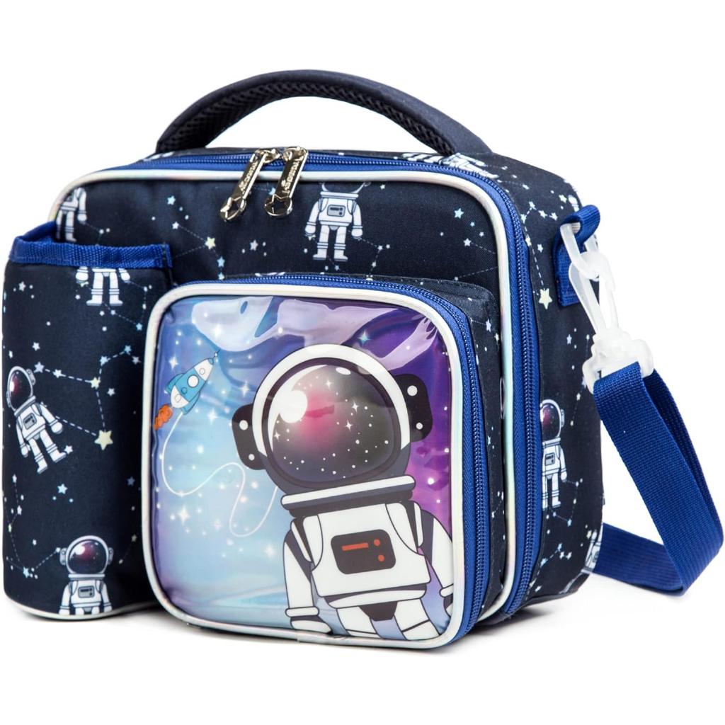 Astronaut Lunch Bag for Boys - Insulated Kids Lunch Box School Student ...