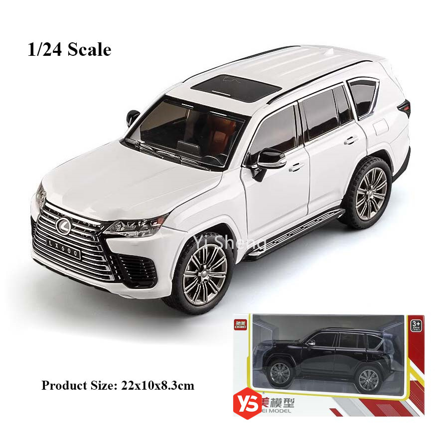1:24 Scale Diecast Lexus LX600 Alloy Car Model,Lights Up,Sounds,Open ...
