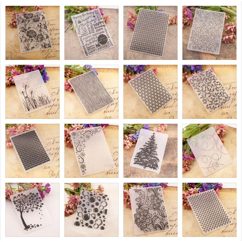 New Plastic Embossing Folders for DIY Scrapbooking Paper Craft/Card ...