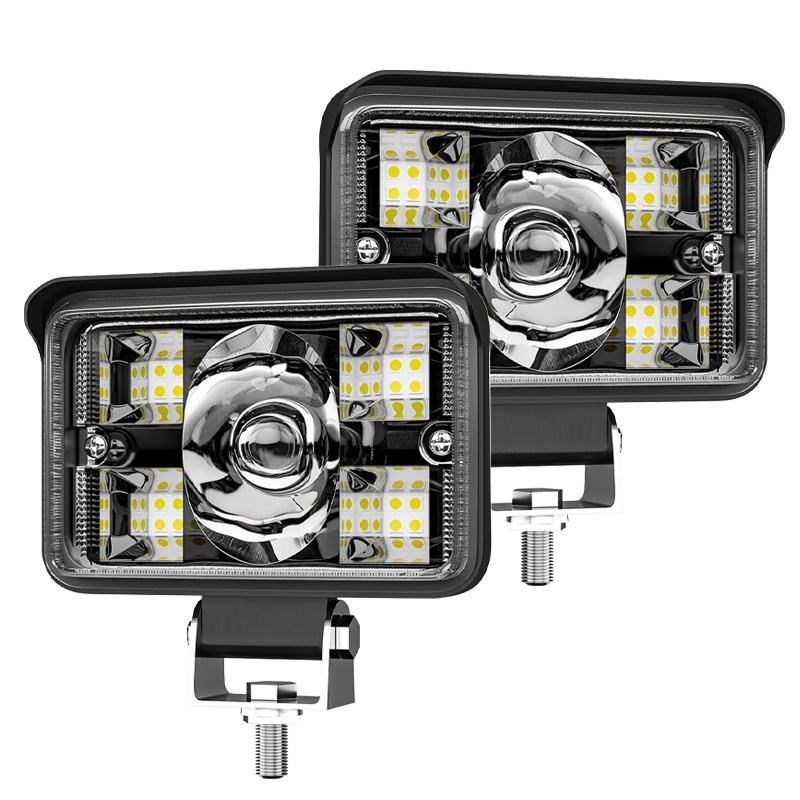 1pcs Waterproof Led Work Light 78W Bar Square Spotlight 12V 24V Work ...