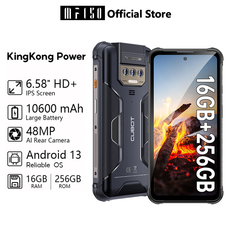 IIIF150 Cubot KingKong Power 16GB+256GB 10600mAh 33W Fast Charge NFC 6. ...