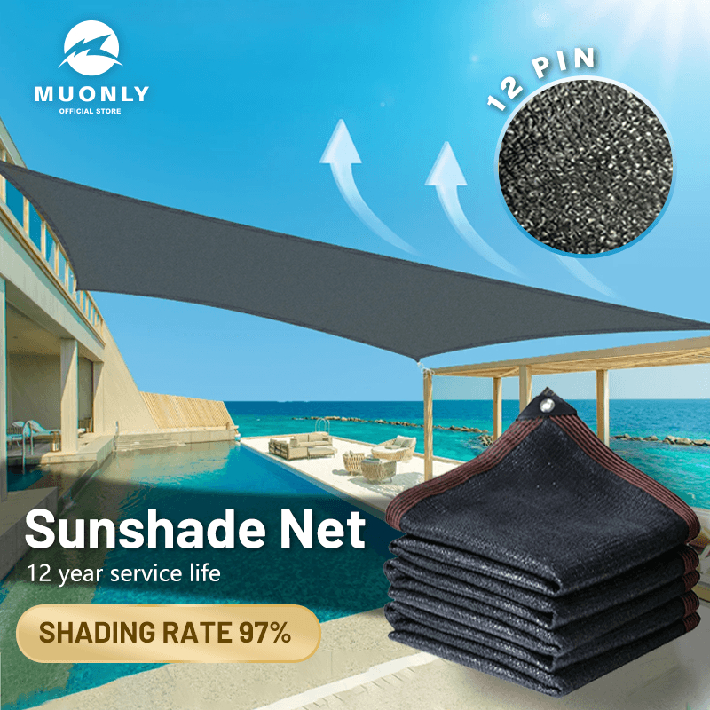 Muonly Sun Shade Garden Net For Plants Garden Shade Outdoor Waterproof