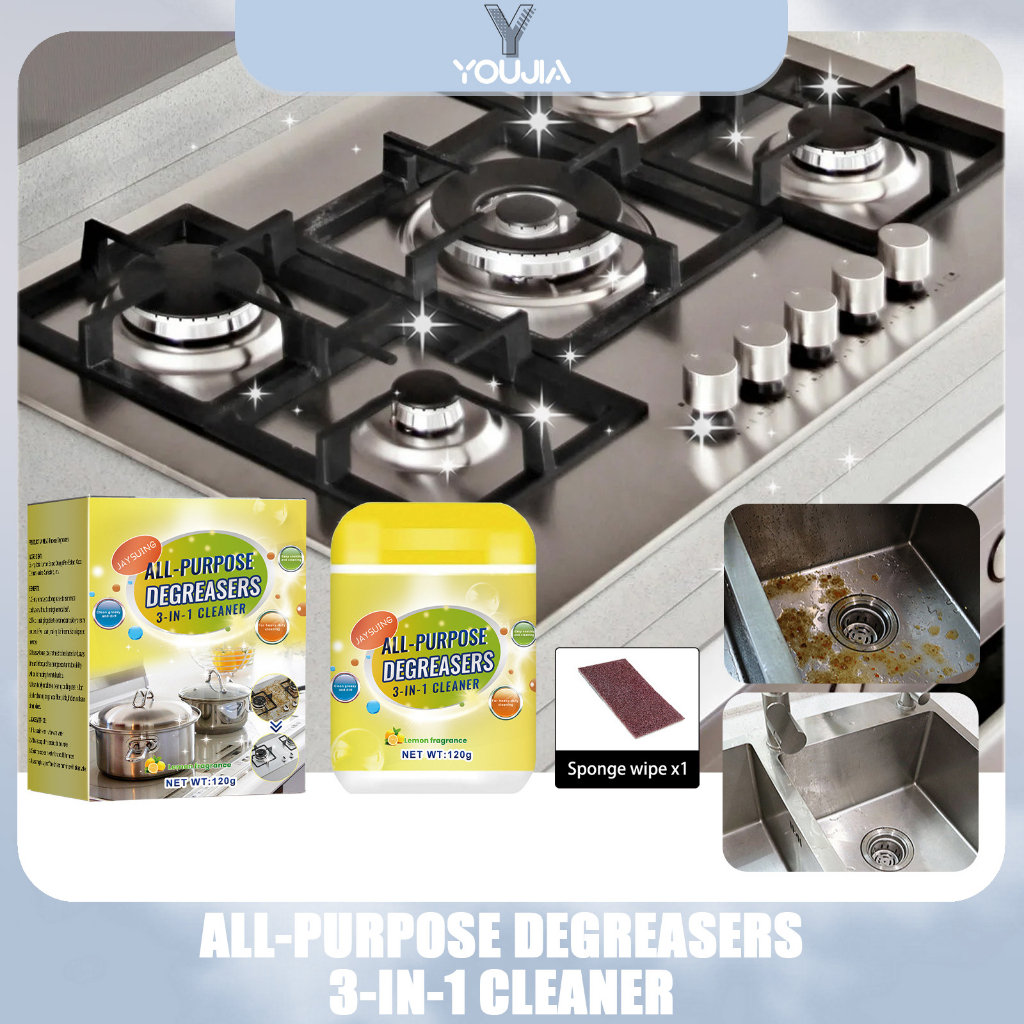 Jaysuing Powerful Degreaser Kitchen AllPurpose Powder Cleaner Heavy