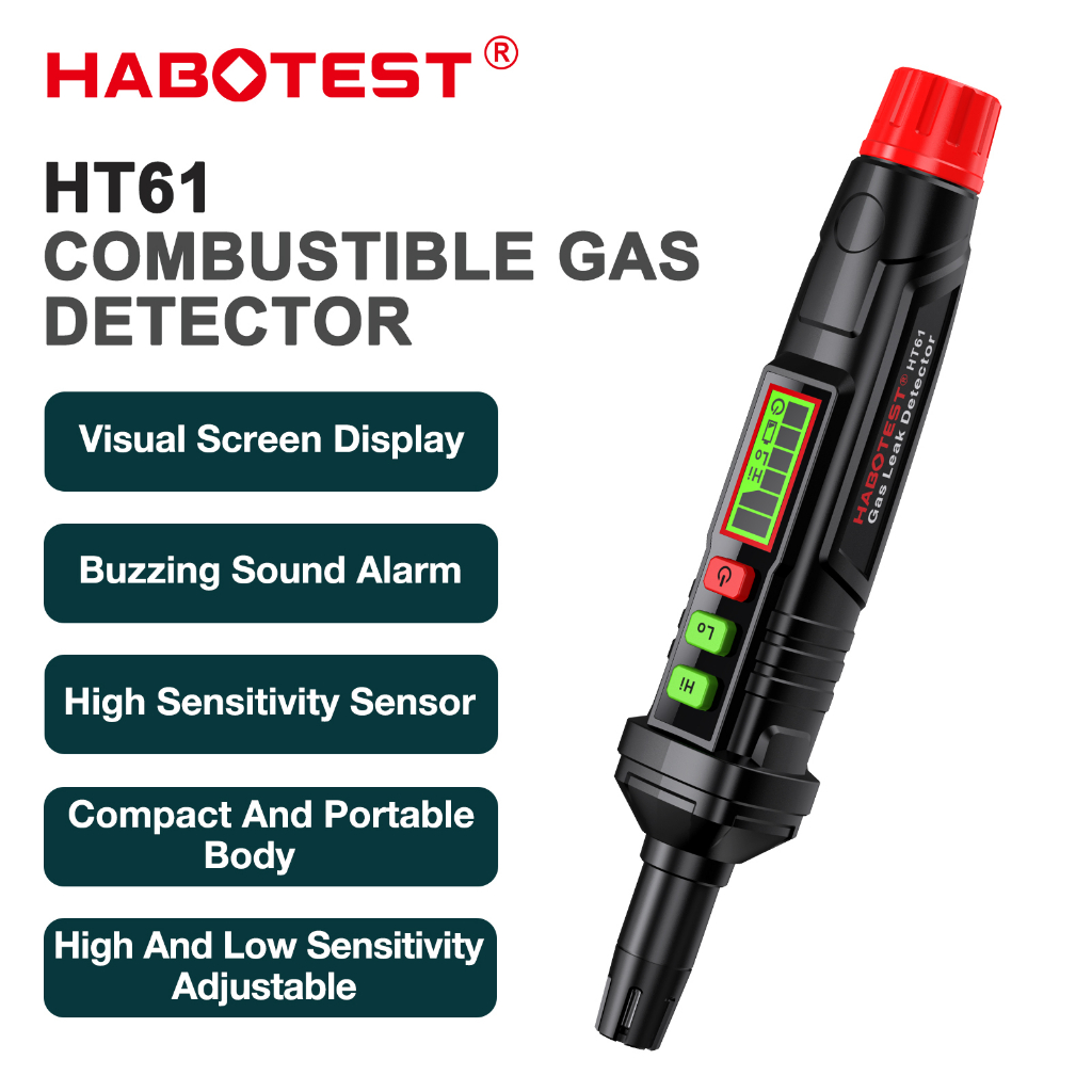Handheld Natural Gas Leak Detector – Adjustable Sensitivity, Combustible Gas Sniffer For Methane, Propane & More